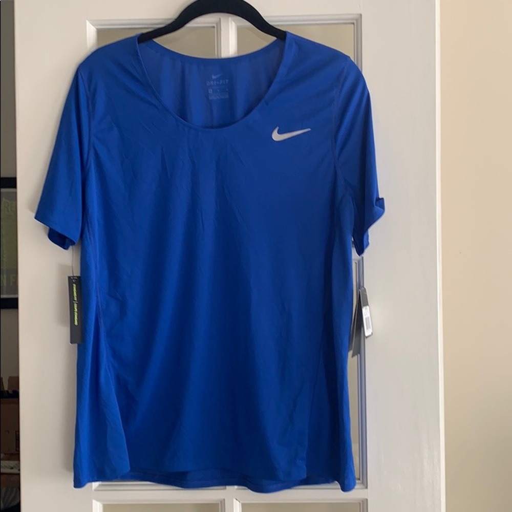 Nike Dri-Fit Blue Short Sleeve Top